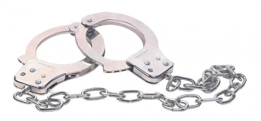 Наручники из металла с длинной цепочкой CHROME HANDCUFFS METAL HANDCUFFS W. KEY - NMC - купить с доставкой в Реутове