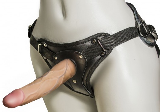 Женский страпон с вагинальной пробкой Woman Strap - 18 см. - LOVETOY (А-Полимер) - купить с доставкой в Реутове