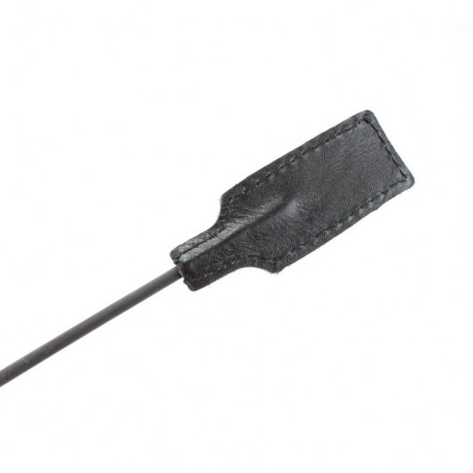 Чёрный профессиональный стек с золотистой рукоятью - 73 см. - БДСМ Арсенал - купить с доставкой в Реутове