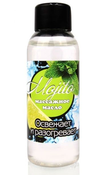 Массажное масло для тела Mojito с ароматом лайма - 50 мл. - Биоритм - купить с доставкой в Реутове