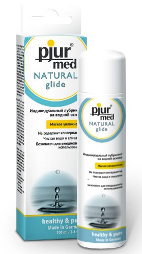 Нейтральный лубрикант на водной основе pjur MED Natural glide - 100 мл. - Pjur - купить с доставкой в Реутове