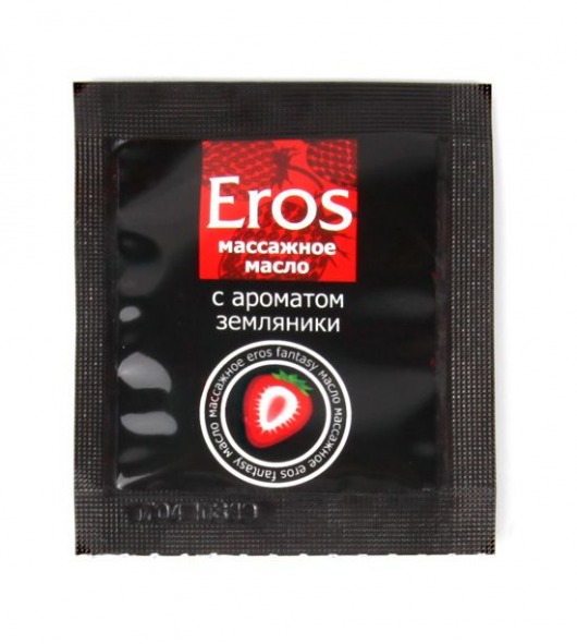 Пробник массажного масла с ароматом земляники Eros fantasy - 4 гр. - Биоритм - купить с доставкой в Реутове