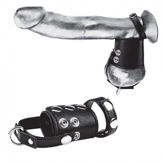 Кольцо на член и мошонку Cock Ring With 2  Ball Stretcher And Optional Weight Ring - BlueLine - в Реутове купить с доставкой