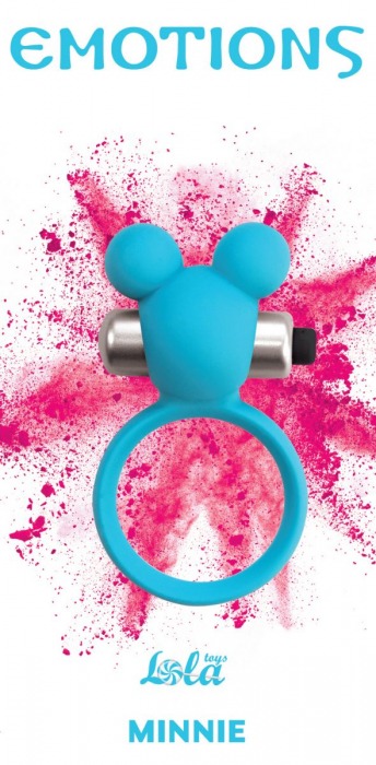 Голубое эрекционное виброколечко Emotions Minnie Breeze - Lola Games - в Реутове купить с доставкой