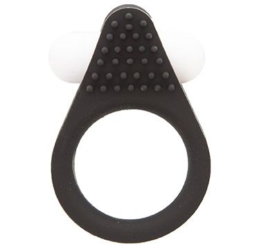 Чёрное эрекционное кольцо LIT-UP SILICONE STIMU RING 1 BLACK - Dream Toys - в Реутове купить с доставкой