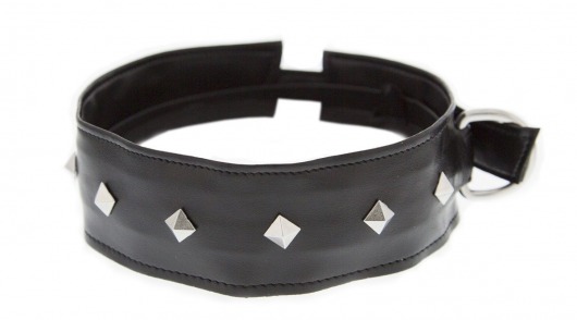 Полиуретановый ошейник с пуклями Collar with Studs - Blush Novelties - купить с доставкой в Реутове