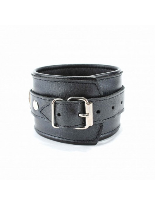 Наручники из гладкой кожи - БДСМ Арсенал - купить с доставкой в Реутове