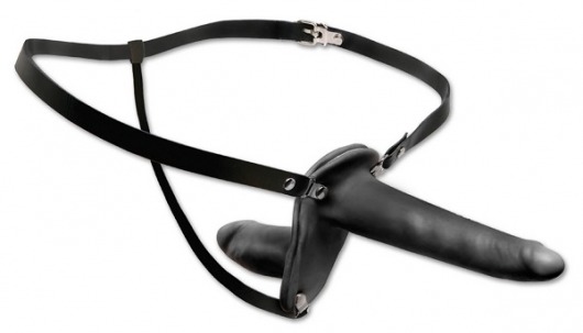 Женский страпон с вагинальной пробкой Double Penetrix Strap-on - 15 см. - Pipedream - купить с доставкой в Реутове