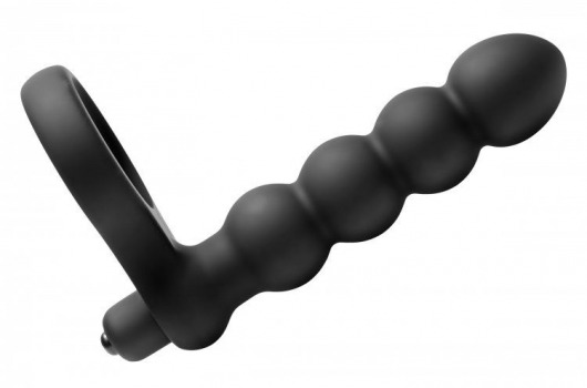 Насадка для двойного проникновения Double Fun Cock Ring with Double Penetration Vibe - XR Brands - в Реутове купить с доставкой