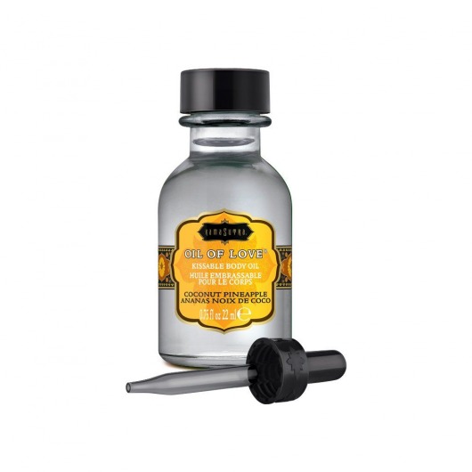 Масло для ласк с ароматом кокоса и ананаса Oil of Love Coconut Pineapple - 22 мл. - Kama Sutra - купить с доставкой в Реутове