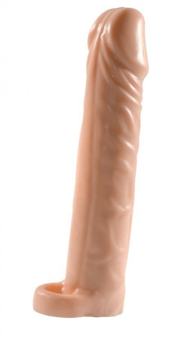 Телесная насадка-удлинитель Extension sleeve с подхватом - 17 см. - Sitabella - в Реутове купить с доставкой