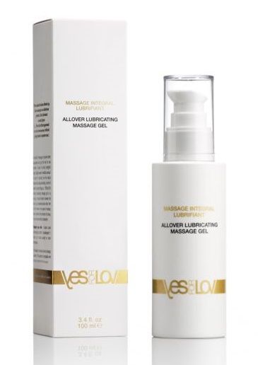 Массажный гель-смазка на силиконовой основе Allover Massage Gel - 100 мл. - YESforLOV - купить с доставкой в Реутове