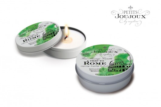 Массажная свеча Petits Joujoux Rome с ароматом грейпфрута и бергамота - 33 гр. - MyStim - купить с доставкой в Реутове