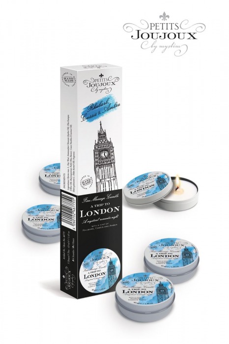 Набор из 5 свечей Petits Joujoux London с ароматом ревеня, амбры и чёрной смородины - MyStim - купить с доставкой в Реутове
