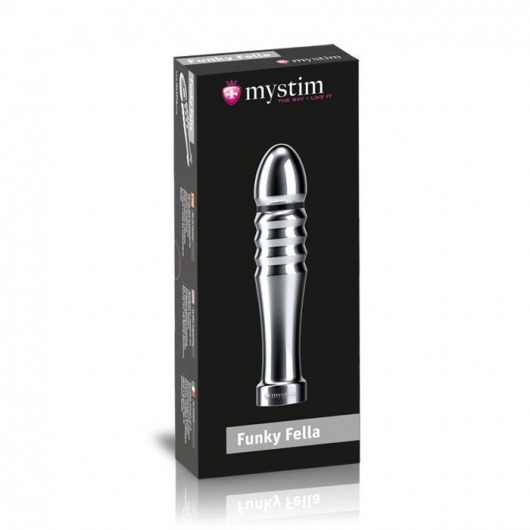 Ребристый фаллоимитатор для электростимуляции Funky Fella Rill Dildo - 13 см. - MyStim - купить с доставкой в Реутове