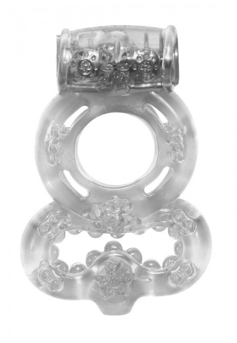 Прозрачное эрекционное кольцо Rings Treadle с подхватом - Lola Games - в Реутове купить с доставкой