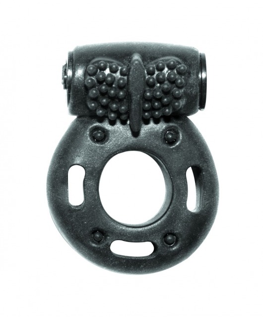 Черное эрекционное кольцо с вибрацией Rings Axle-pin - Lola Games - в Реутове купить с доставкой