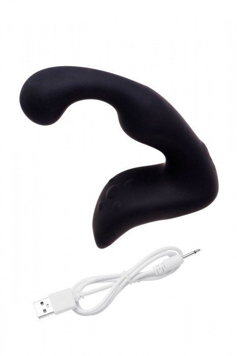 Чёрный изогнутый вибростимулятор простаты Erotist - Erotist Adult Toys - в Реутове купить с доставкой