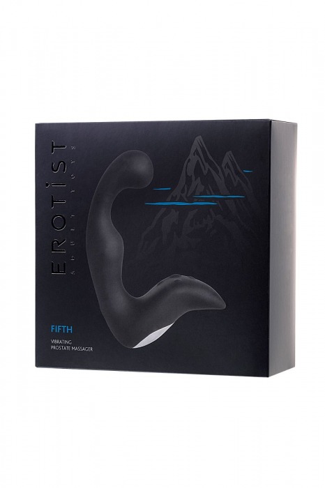 Чёрный изогнутый вибростимулятор простаты Erotist - Erotist Adult Toys - в Реутове купить с доставкой