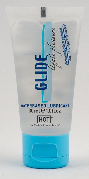 Интимная смазка на водной основе Glide - 30 мл. - HOT - купить с доставкой в Реутове