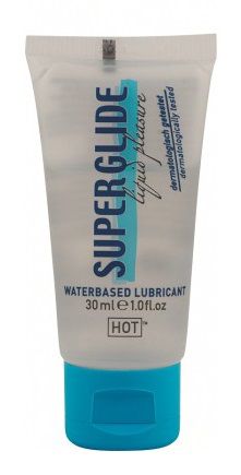 Гель-смазка на водной основе для чувствительной кожи Superglide - 30 мл. - HOT - купить с доставкой в Реутове