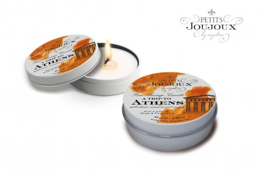 Массажная свеча Petits Joujoux Athens с ароматом муската и пачули - 33 гр. - MyStim - купить с доставкой в Реутове