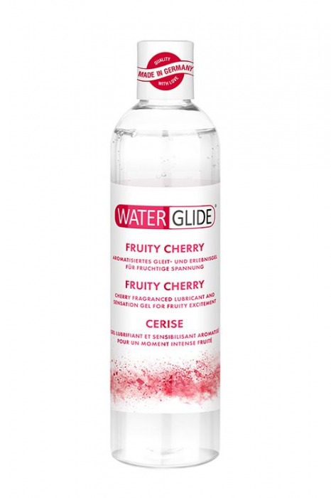 Лубрикант на водной основе с ароматом вишни FRUITY CHERRY - 300 мл. - Waterglide - купить с доставкой в Реутове