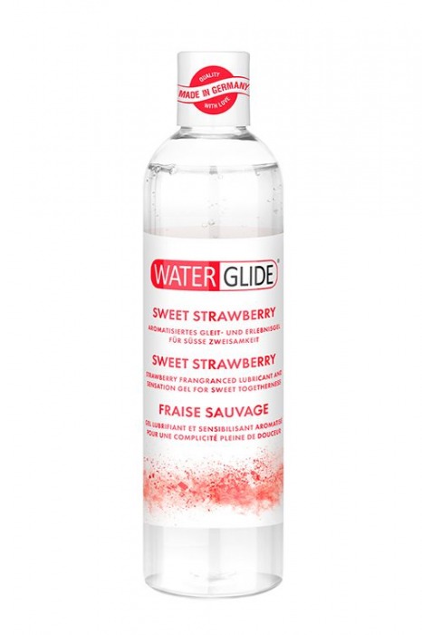 Лубрикант на водной основе с ароматом клубники SWEET STRAWBERRY - 300 мл. - Waterglide - купить с доставкой в Реутове
