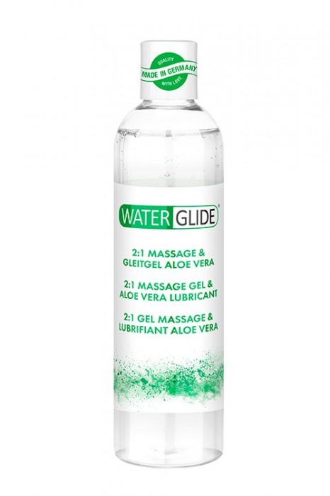 Гель-смазка 2-в-1 MASSAGE   LUBRICANT ALOE VERA - 300 мл. - Waterglide - купить с доставкой в Реутове