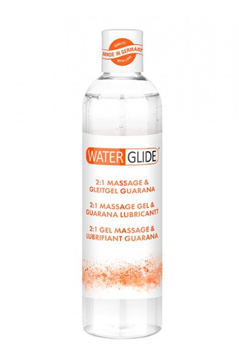 Гель-смазка 2-в-1 MASSAGE   LUBRICANT GUARANA - 300 мл. - Waterglide - купить с доставкой в Реутове
