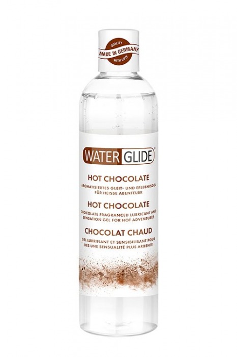Лубрикант на водной основе с ароматом шоколада HOT CHOCOLATE - 300 мл. - Waterglide - купить с доставкой в Реутове