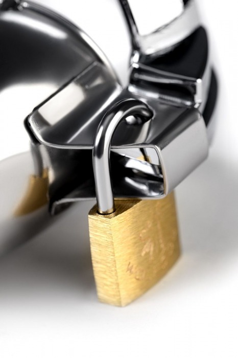 Серебристый мужской пояс верности TOYFA Metal - ToyFa - купить с доставкой в Реутове