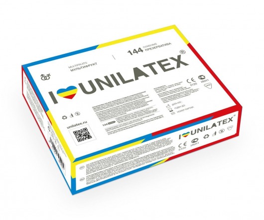 Разноцветные ароматизированные презервативы Unilatex Multifruits - 144 шт. - Unilatex - купить с доставкой в Реутове