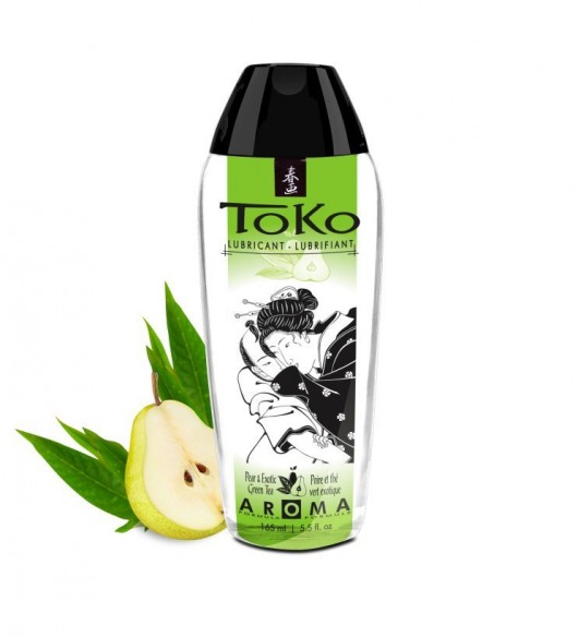 Интимный гель TOKO Pear   Exotic Green Tea с ароматом груши и зеленого чая - 165 мл. - Shunga - купить с доставкой в Реутове
