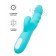 Голубой вибратор-ротатор с клиторальной стимуляцией Merry-Swi - 20,7 см. - JOS