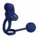 Синее вибрирующее кольцо с утяжеляющим шариком - Baile - в Реутове купить с доставкой Синее вибрирующее кольцо с утяжеляющим шариком - Baile - в Реутове купить с доставкой