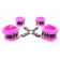 Набор фиксаторов краб с розовым мехом BDSM Light - БДСМ Арсенал - купить с доставкой в Реутове