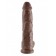 Большой коричневый фаллоимитатор с мошонкой 10 Cock with Balls на присоске - 25,4 см. - Pipedream купить с доставкой в интернет-магазине Orgasmix в Реутове Большой коричневый фаллоимитатор с мошонкой 10 Cock with Balls на присоске - 25,4 см. - Pipedream